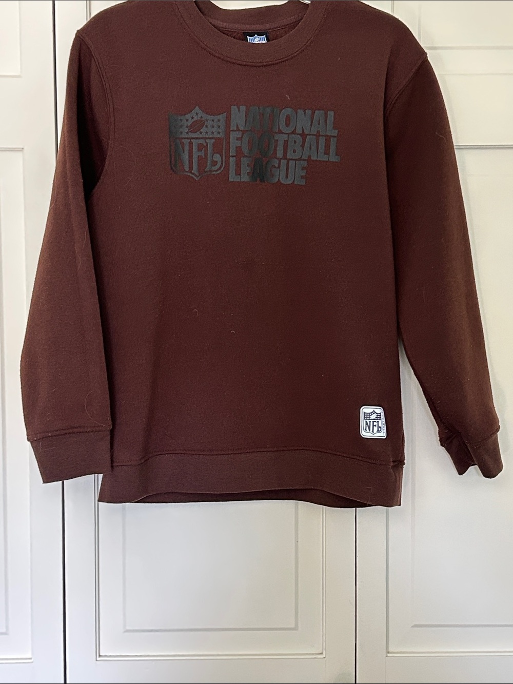 NFL Brown Crewneck Sweatshirt with Chest Logo